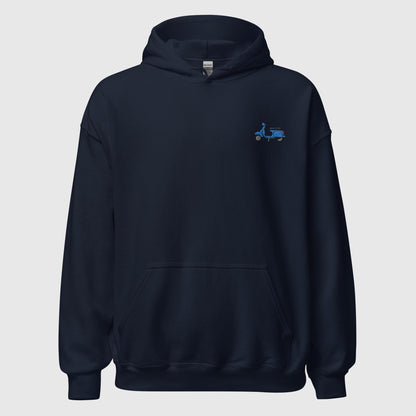 Basic Vespa Hoodie Stick blau